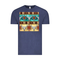 Vintage Denim native american aztec seamless pattern 3 Vintage Tee - BundleAndBundleShop