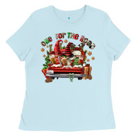 Baby Blue one for the road coffee Ladies Tee - FaDigitalArtStudio