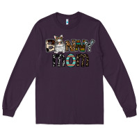 Plum bunny mom Long Sleeve Tee - CowhideDigitalArt