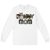 White bunny mom Long Sleeve Tee - CowhideDigitalArt