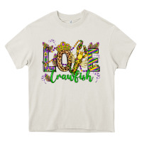 Cream love crawfish mardi gras olivia Heavy Core Tee - OliviaCreatesArt