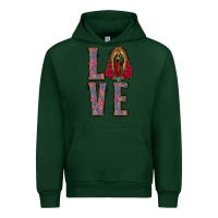 Forest Green love lady of guadalupe Urban Hoodie - Jasminsmagicworld