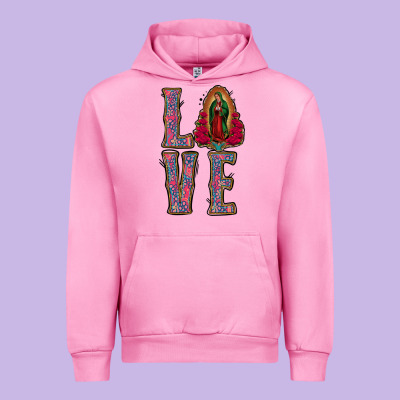 Love Lady Of Guadalupe Urban Hoodie Designed By Jasminsmagicworld