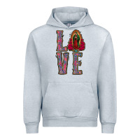 Heather Grey love lady of guadalupe Urban Hoodie - Jasminsmagicworld