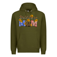 Army Green military mom with soldier boots Premium Hoodie - Artiststas