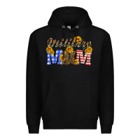 Black military mom with soldier boots Premium Hoodie - Artiststas