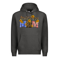 Charcoal Heather military mom with soldier boots Premium Hoodie - Artiststas