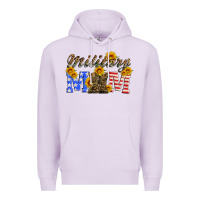 Lilac military mom with soldier boots Premium Hoodie - Artiststas