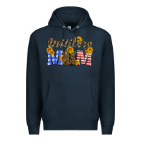 Navy military mom with soldier boots Premium Hoodie - Artiststas