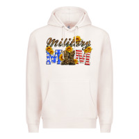 Pale Pink military mom with soldier boots Premium Hoodie - Artiststas