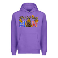 Purple military mom with soldier boots Premium Hoodie - Artiststas