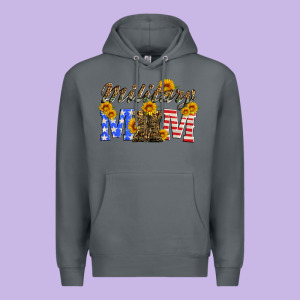 Military Mom With Soldier Boots Premium Hoodie Designed By Artiststas