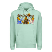 Seafoam military mom with soldier boots Premium Hoodie - Artiststas