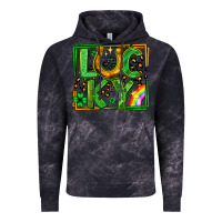 Cloud Black lucky horseshoe st patricks day leopard frame Vintage Hoodie - LillyAllenDesigns