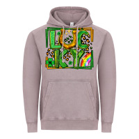 Vintage Zinc lucky horseshoe st patricks day leopard frame Vintage Hoodie - LillyAllenDesigns