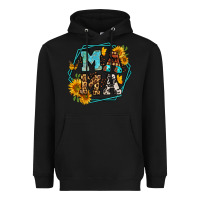 Black sunflowers hexagon frame mama Heavyweight Hoodie - Jasminsmagicworld