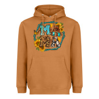 Meerkat sunflowers hexagon frame mama Heavyweight Hoodie - Jasminsmagicworld