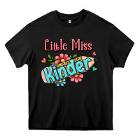Black little miss kindergarten Heavy Core Tee - Jasminsmagicworld