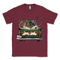 Burgundy cowhide and hunter truck olivia Classic Tee - OliviaCreatesArt
