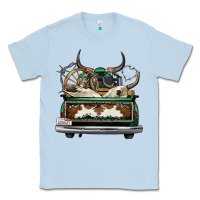 Dusty Blue cowhide and hunter truck olivia Classic Tee - OliviaCreatesArt