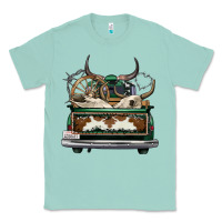 Seafoam cowhide and hunter truck olivia Classic Tee - OliviaCreatesArt