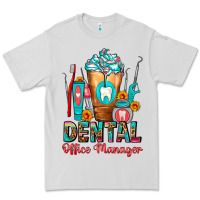 Dove Grey Dental Office Manager cold drink frappe Premium Tee - FaDigitalArtStudio