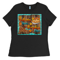 Black autumn skies pumpkin pies tumbler Ladies Tee - BundleAndBundleShop