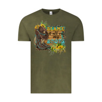 Vintage Olive Blame It All On My Boots Vintage Tee - FaDigitalArtStudio