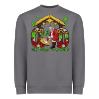 Storm with god all things are possible santa baby jesus Heavyweight Sweatshirt - Jasminsmagicworld