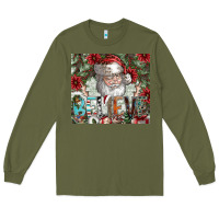Army Green Believe Long Sleeve Tee - CowhideDigitalArt