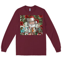 Burgundy Believe Long Sleeve Tee - CowhideDigitalArt