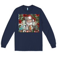 Navy Believe Long Sleeve Tee - CowhideDigitalArt
