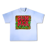 Grape Ice summer vibes watermelon leopard background Urban Heavy Tee - Jasminsmagicworld