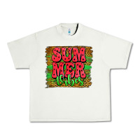 Pistachio summer vibes watermelon leopard background Urban Heavy Tee - Jasminsmagicworld