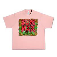 Salmon summer vibes watermelon leopard background Urban Heavy Tee - Jasminsmagicworld