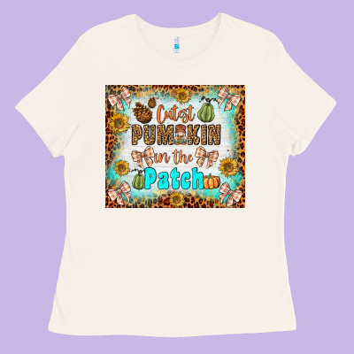 Cutest Pumpkin In The Patch Ladies Tee Designed By Bundleandbundleshop