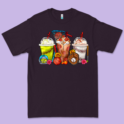Softball Basketball Baseball Sports Coffee Cups Premium Tee Designed By Fadigitalartstudio