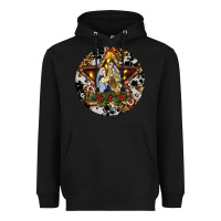 Black Oh Holy Night Christmas Heavyweight Hoodie - RanaPortraitStore