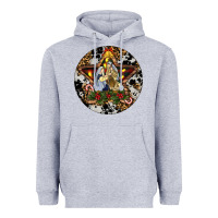 Heather Grey Oh Holy Night Christmas Heavyweight Hoodie - RanaPortraitStore