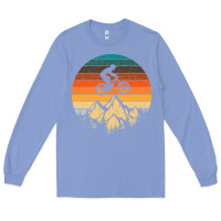 Colony Blue mountainbike downhill retro vintage gift   mountain bike Long Sleeve Tee - DesigneFamous