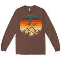 Chestnut mountainbike downhill retro vintage gift   mountain bike Long Sleeve Tee - DesigneFamous