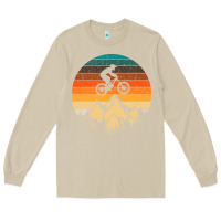 Mushroom mountainbike downhill retro vintage gift   mountain bike Long Sleeve Tee - DesigneFamous