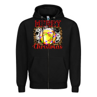 Black ornament merry christmas Zipper Hoodie - RanaPortraitStore