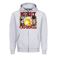 Heather Grey ornament merry christmas Zipper Hoodie - RanaPortraitStore
