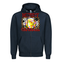 Navy ornament merry christmas Zipper Hoodie - RanaPortraitStore