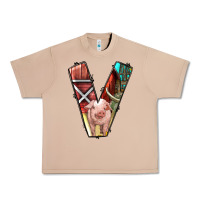 Burro farm life alphabet lowercase letters v Urban Heavy Tee - BundleAndBundleShop