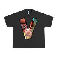 Pigment Black farm life alphabet lowercase letters v Urban Heavy Tee - BundleAndBundleShop