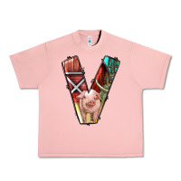 Salmon farm life alphabet lowercase letters v Urban Heavy Tee - BundleAndBundleShop
