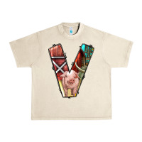 Sandshell farm life alphabet lowercase letters v Urban Heavy Tee - BundleAndBundleShop