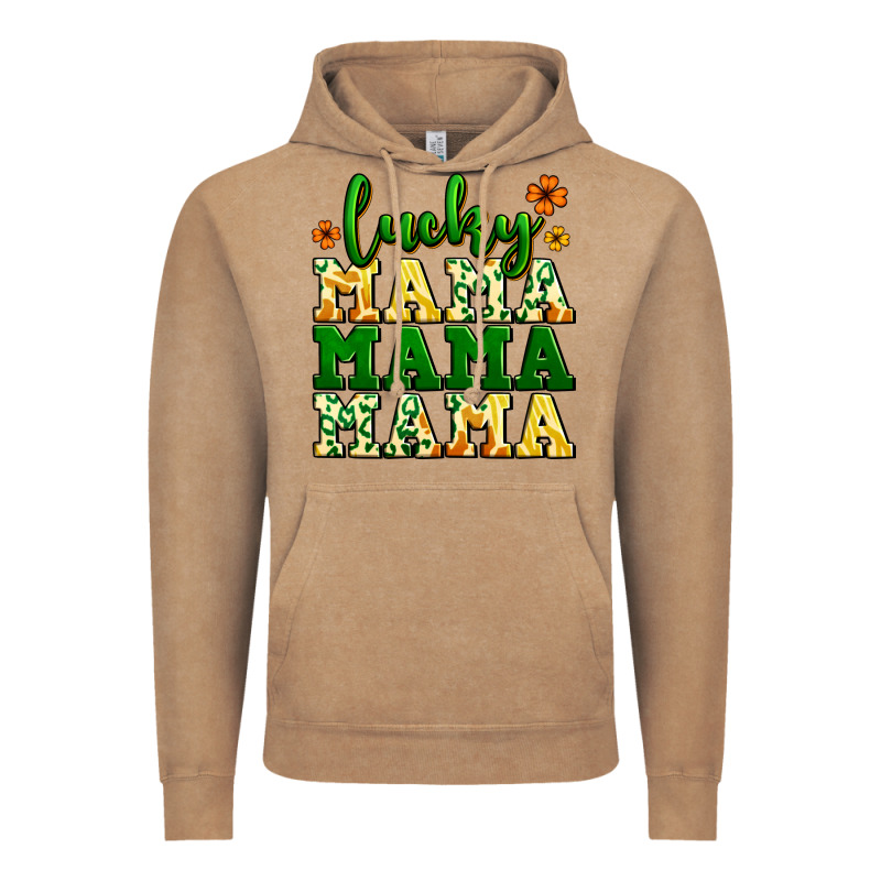 Lucky Mama Mama Mama  St. Patrick's Vintage Hoodie by LillyAllenDesigns | Teevron